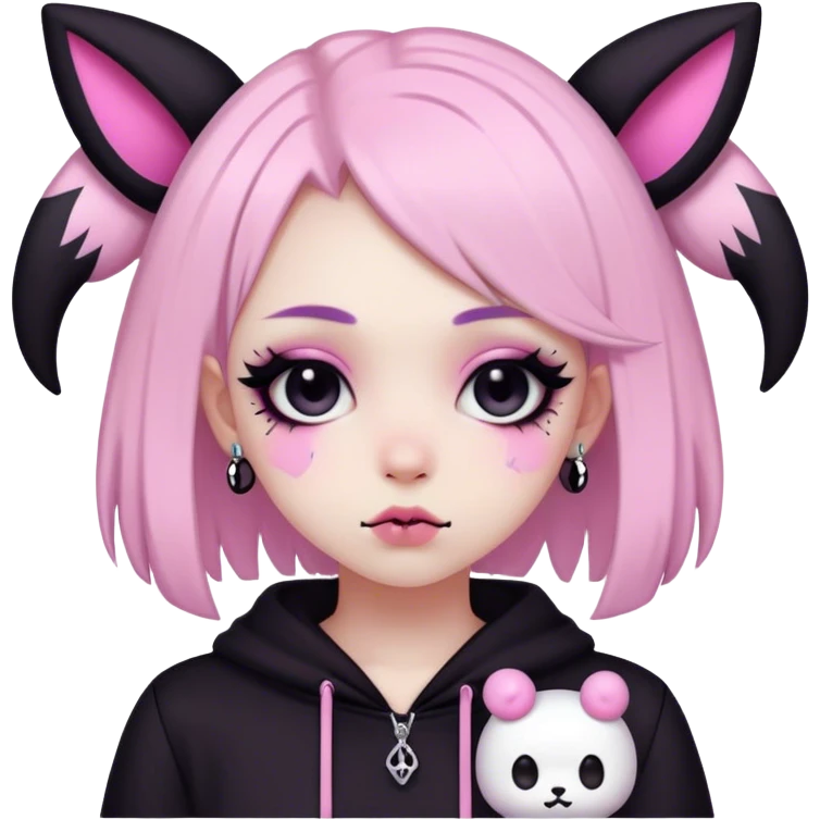  pastel goth italian kuromi emoji