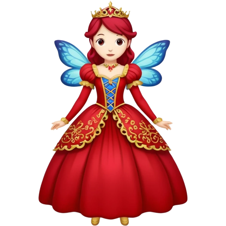 Fairy Tale Costume including red and other colors emoji