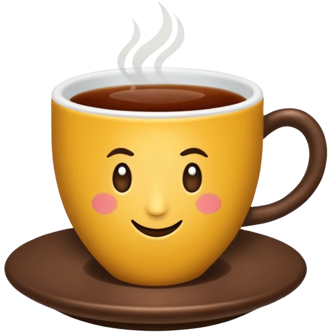 Çay bardağında çay emoji