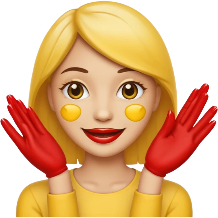 Sassy emoji nails 💅🏼+😉+👄 not realistic like a yellow emoji  emoji