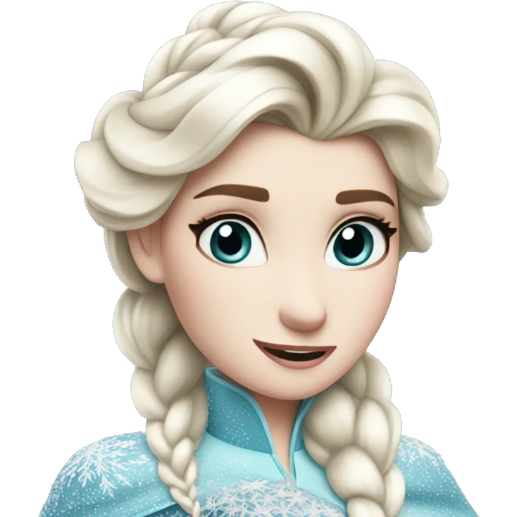 Elsa from frozen emoji