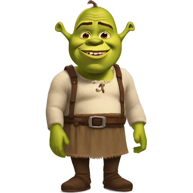 shrek blows a kiss emoji