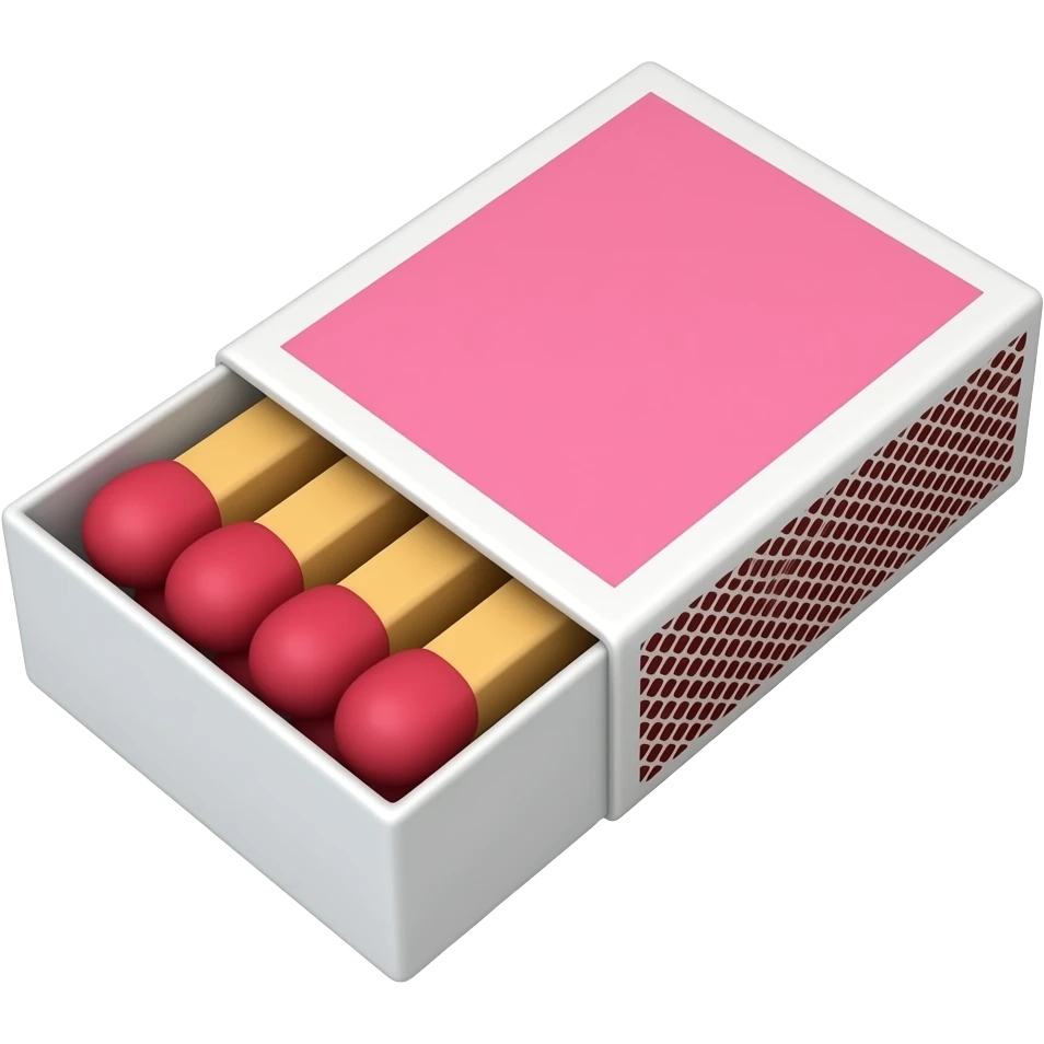 pink match box emoji