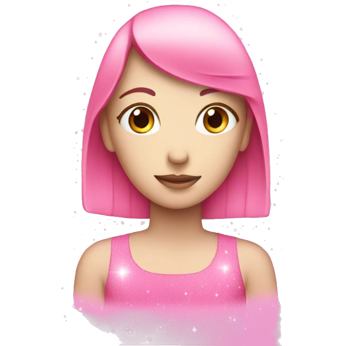 Female sign pink sparkles emoji