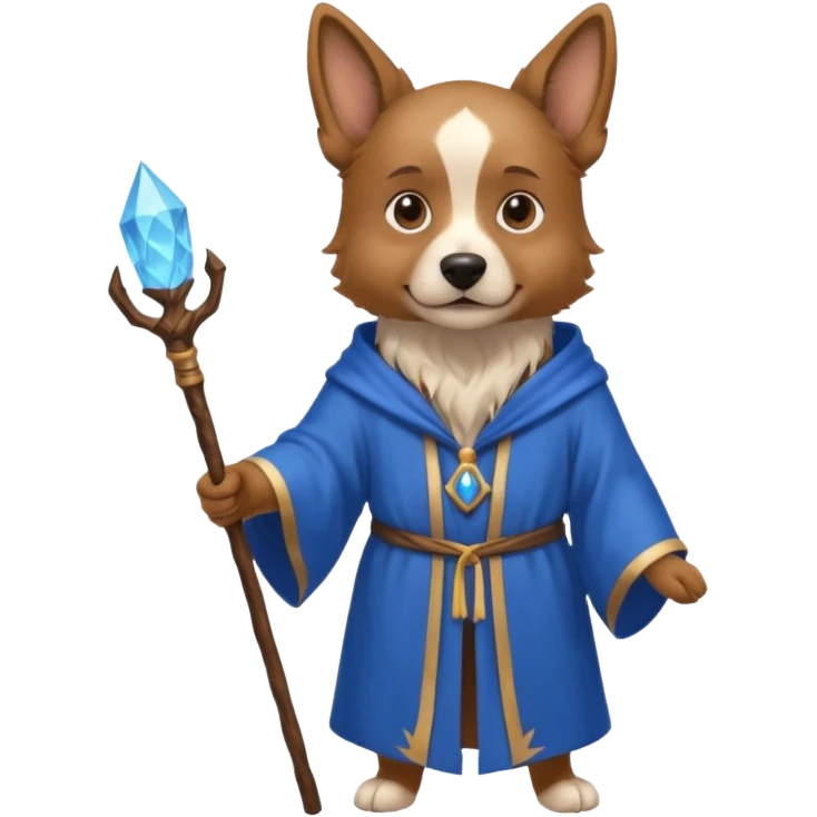 Dog wizard emoji