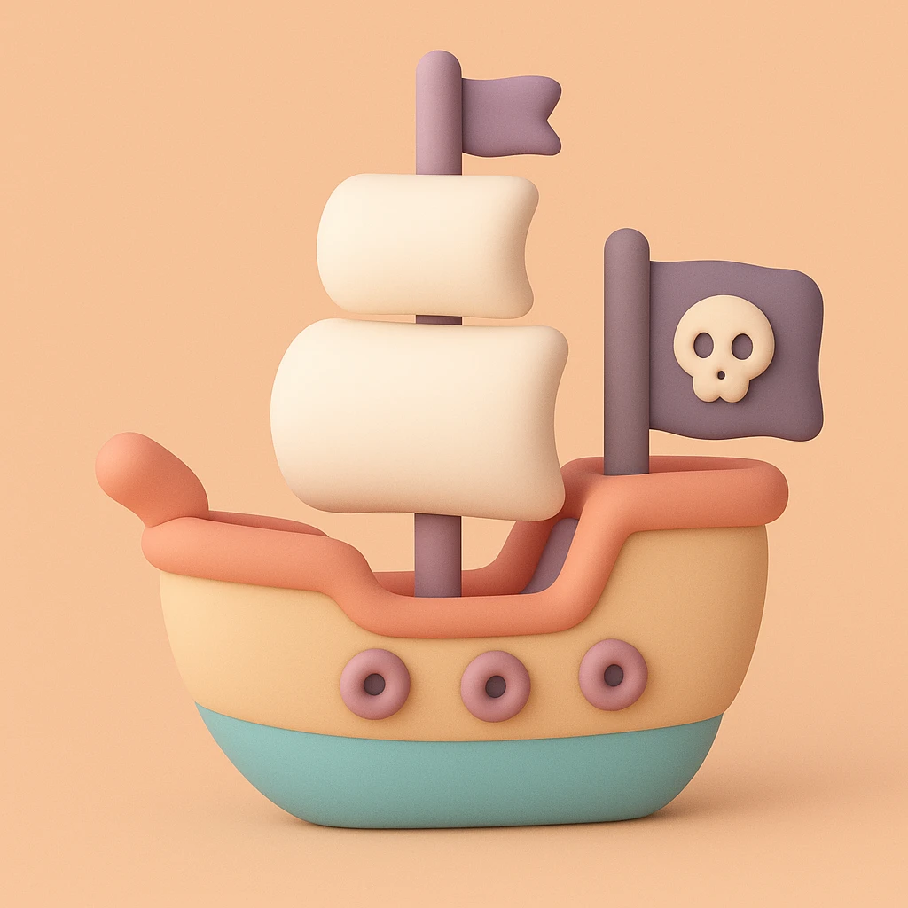 pirate ship emoji
