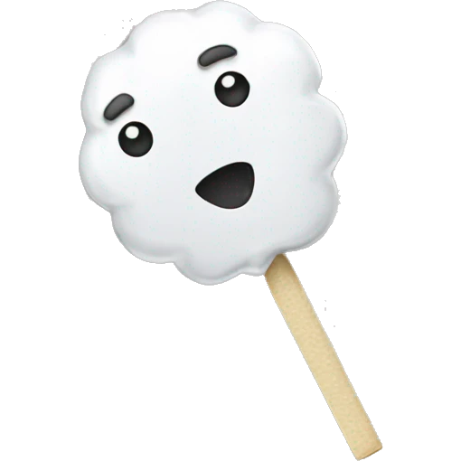 white lollie packet emoji