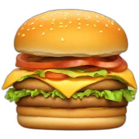 sad burger emoji
