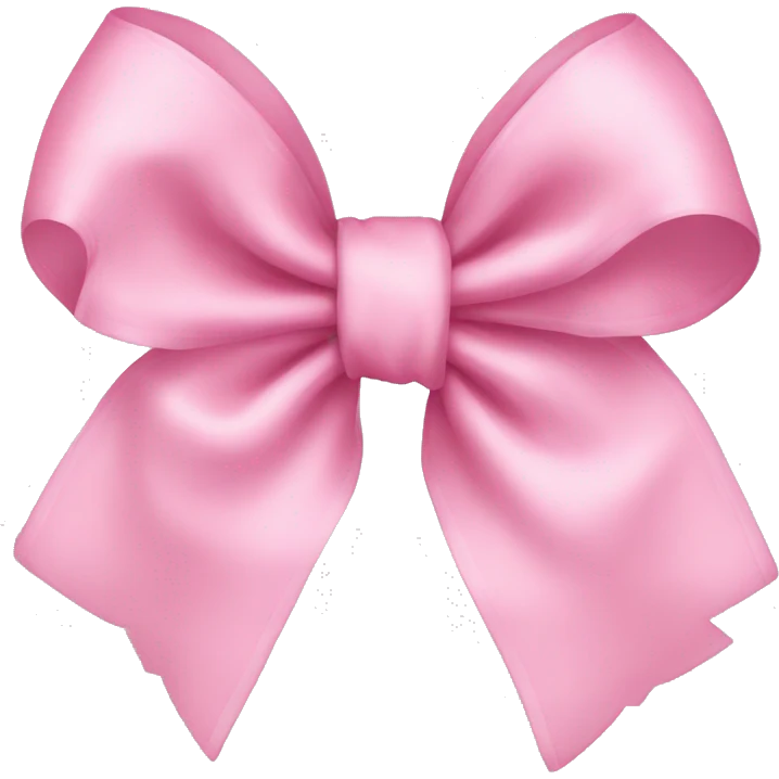 Baby pink bow emoji