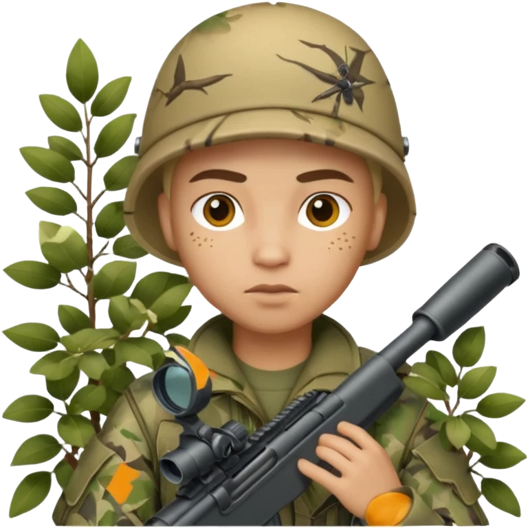 sniper in a bush emoji