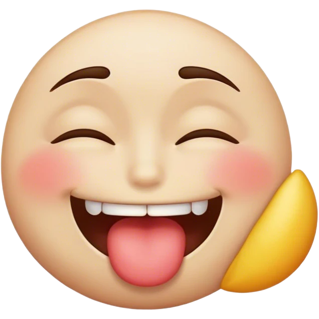 emoji biting its lip eyes closed emoji