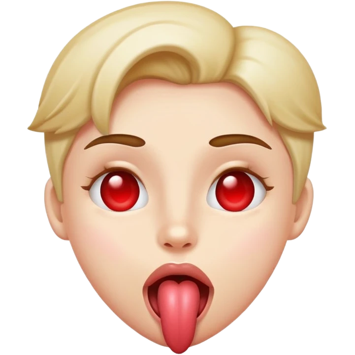 heart eyes with tongue out  emoji