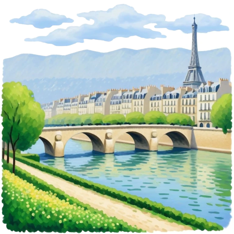 impressionist SPAM  claude monet paris landscape  emoji