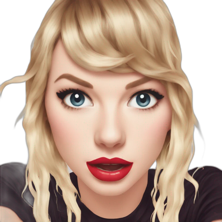 taylor-swift-selfie-milk-on-face-dripping emoji