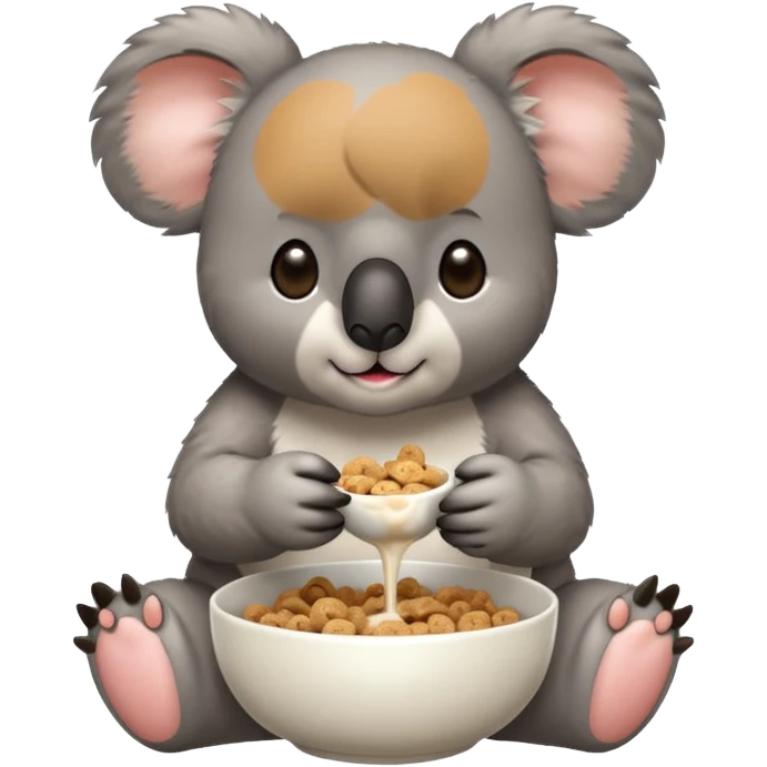 koala eating cereal emoji