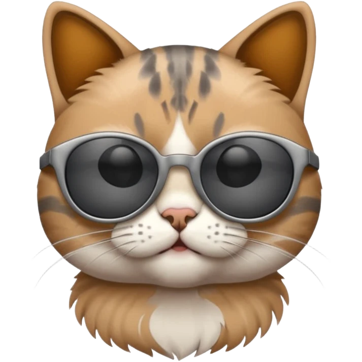 Cat wearing sunglasses emoji