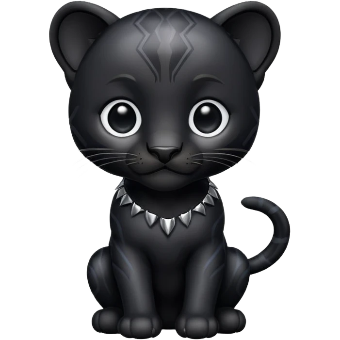 Pantera negra cuerpo pequeña tipo whatsapp emoji