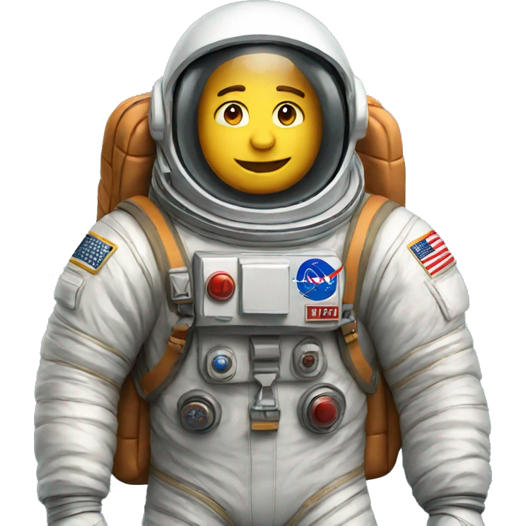 astronaut with backpack  emoji