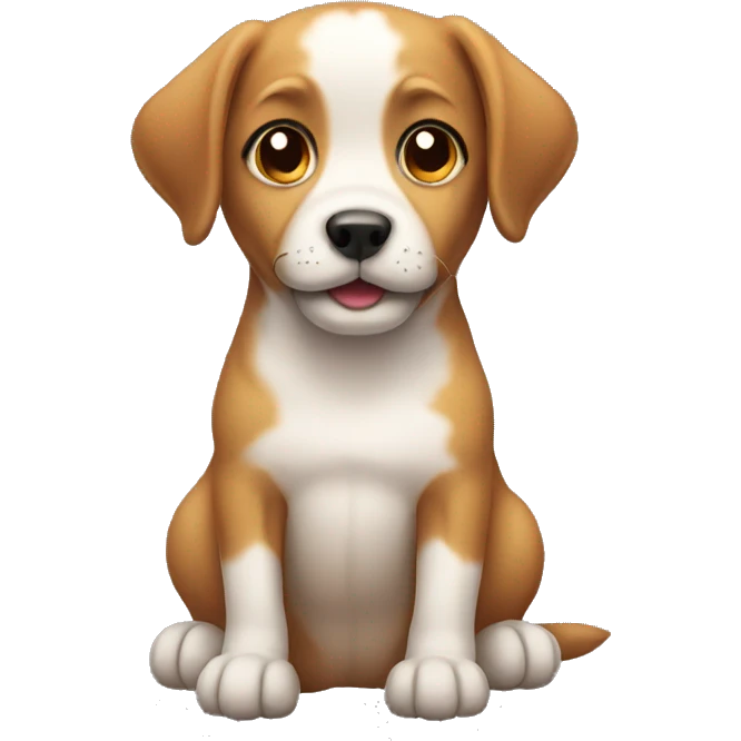 Cute dog emoji