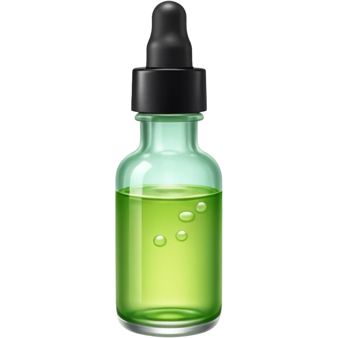 kiehl's serum bottle make liquid a light green emoji