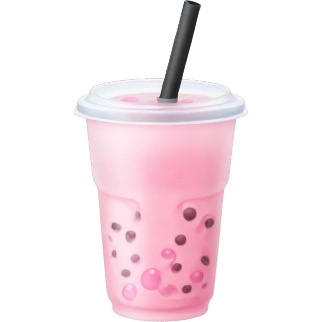 Light pink bubble tea emoji