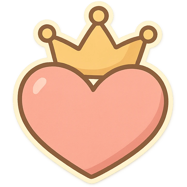 heart with a crown emoji