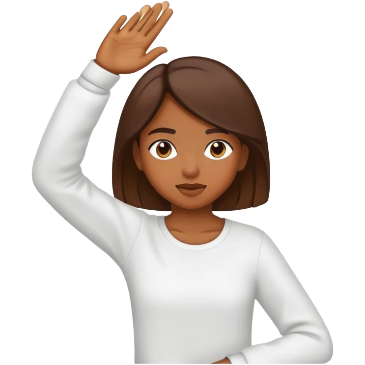 Girl making dab emoji