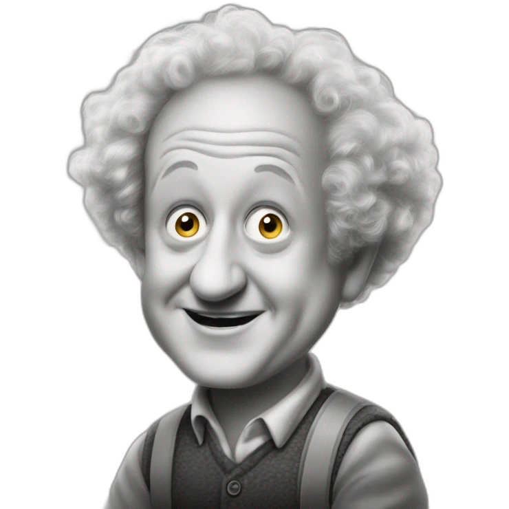 Young Larry fine of the three stooges emoji