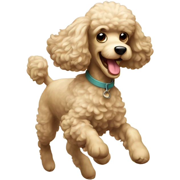 Running poodle emoji