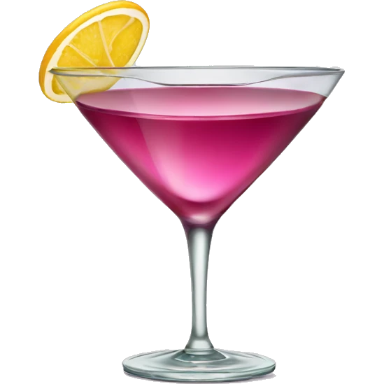 Cosmopolitan cocktail glass emoji