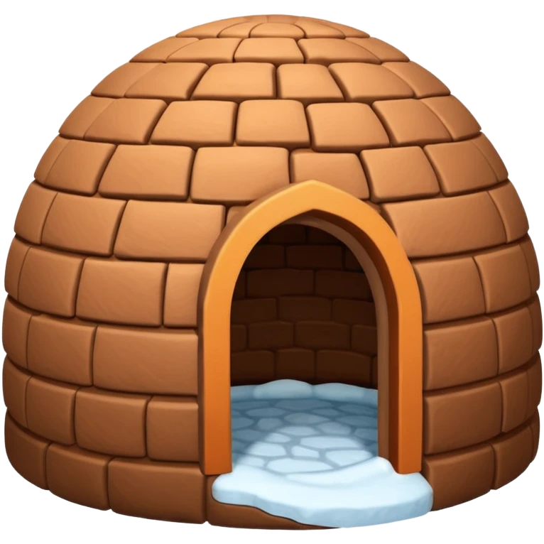brown igloo emoji
