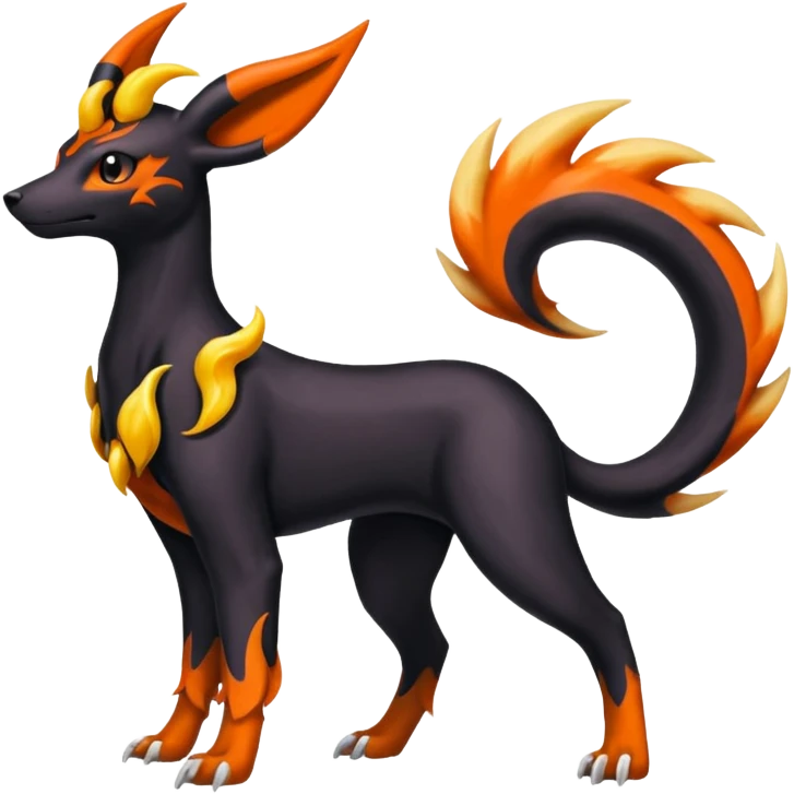 
Canine-Houndoom-Amaura-Salandit-Noibat-Flareon-Fakémon-fusion (full body) emoji