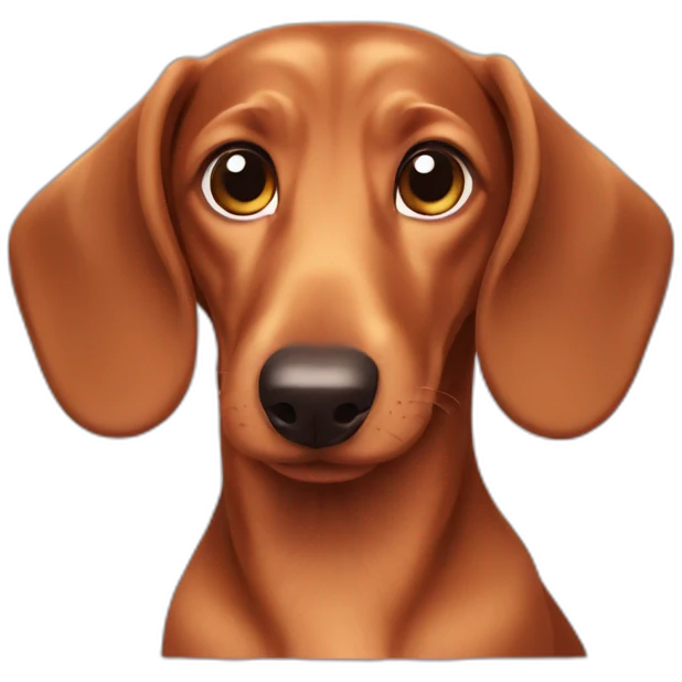 Cute little Dachshund emoji