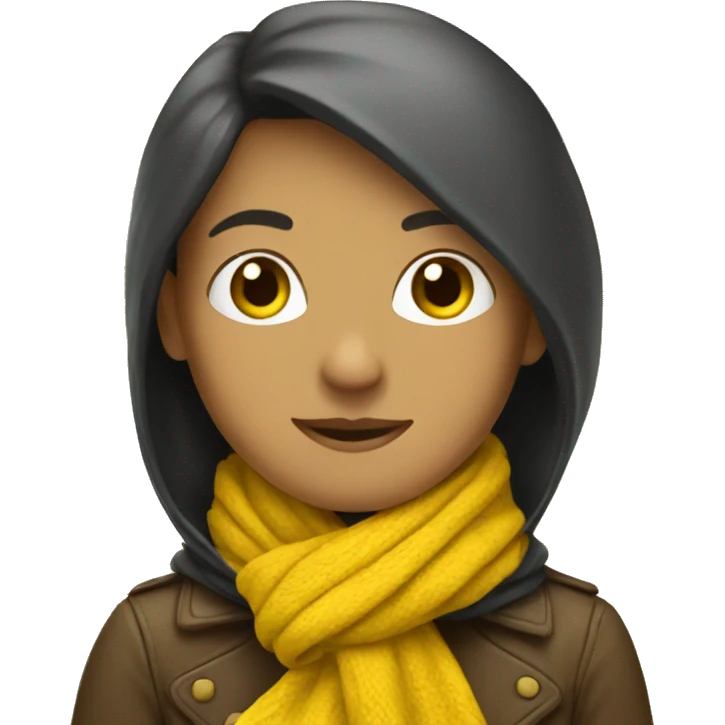 Yellow scarf  emoji