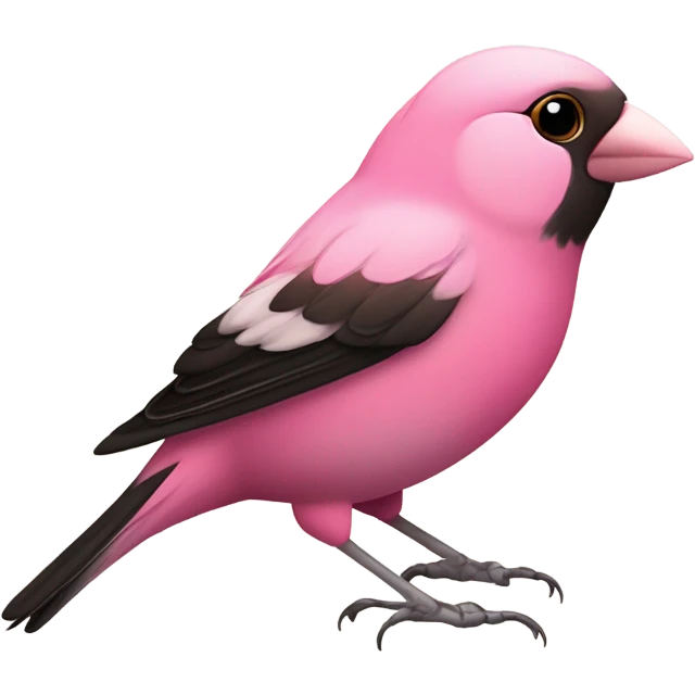 Pink finch emoji