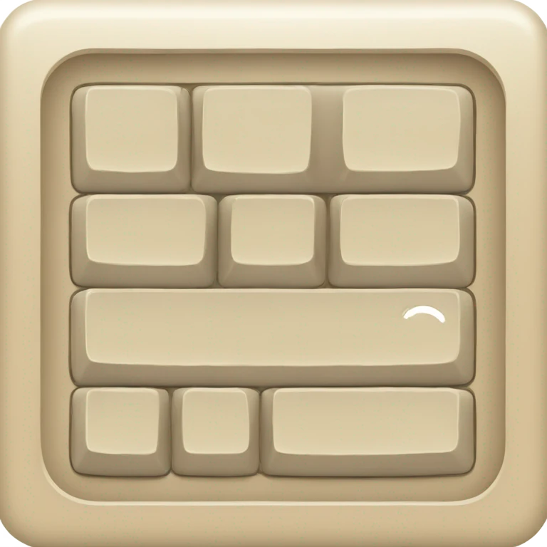 Beige keyboard emoji
