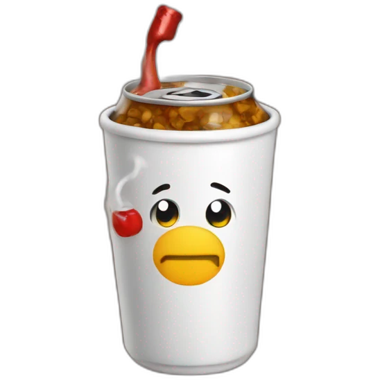 chat qui boit un coca emoji