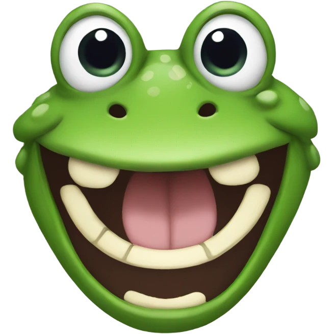 Frog laugh emoji emoji