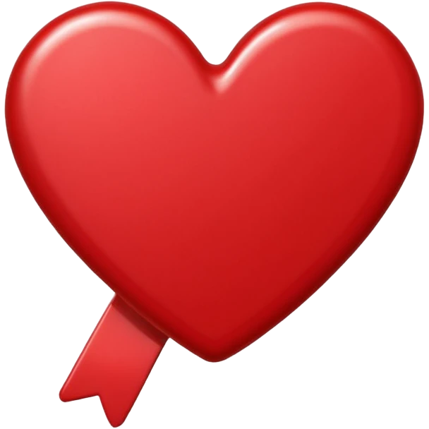 Red colour small hairclip emoji