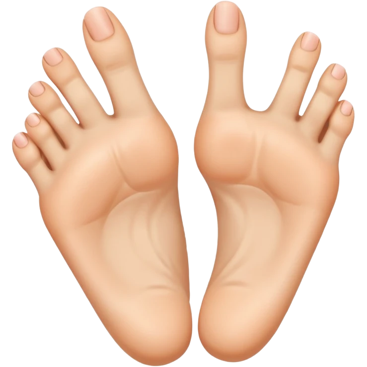 Toes flipping the bird emoji