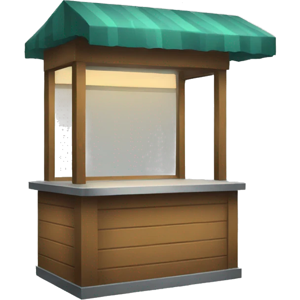 Empty kiosk emoji