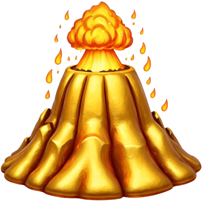Gold Volcano emoji
