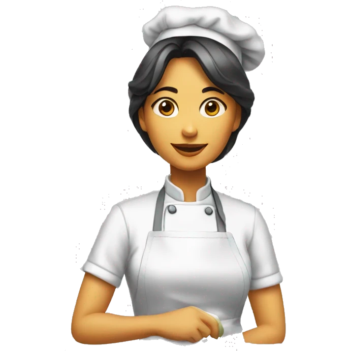 woman cooking transparent emoji