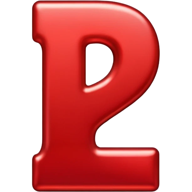 number 1 bold red emoji