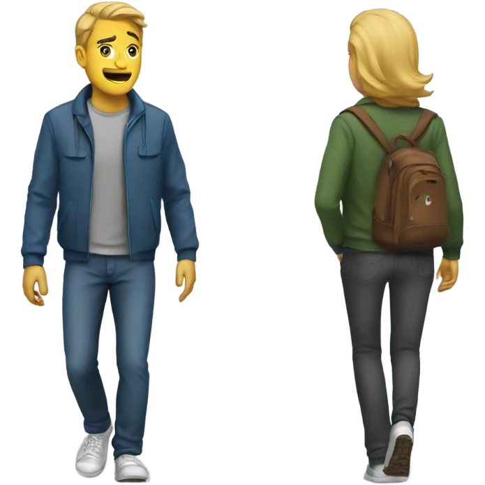 walk away emoji