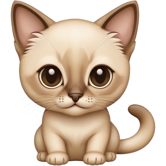 Siamese kitten emoji