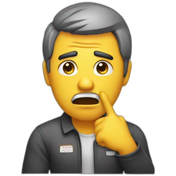 frustrated job emoji