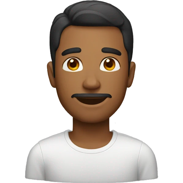 man with square jawline emoji