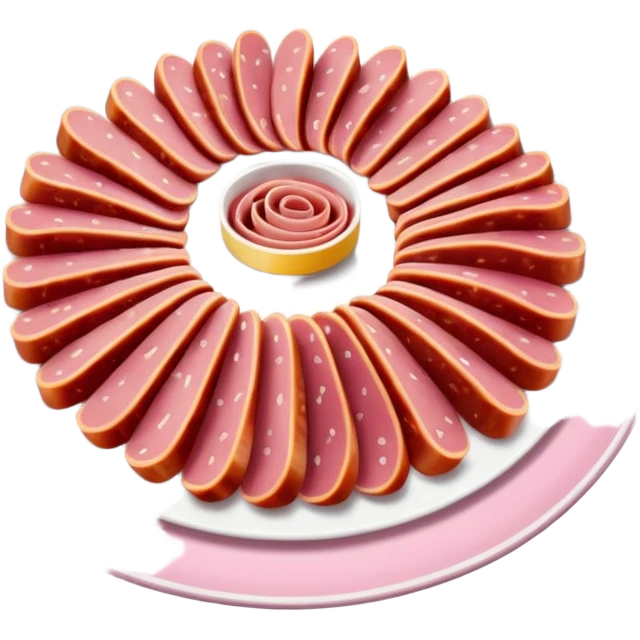 cold cuts (bologna on a platter) emoji