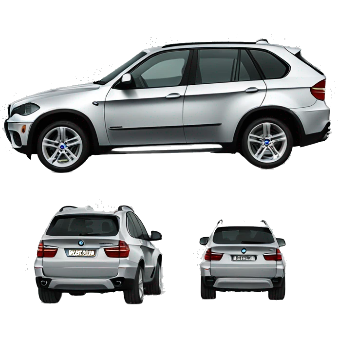 a silver bmw x5 model e70 emoji